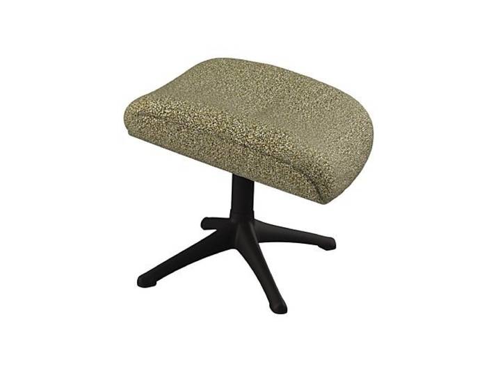 FLEXLUX Fußhocker Elegant, Beinstütze, Entspannung, Skandinavisch, Ultimativer Komfort, Organische Formen, Robuster Schwarzer fuß, Weicher Stoff, Echtleder