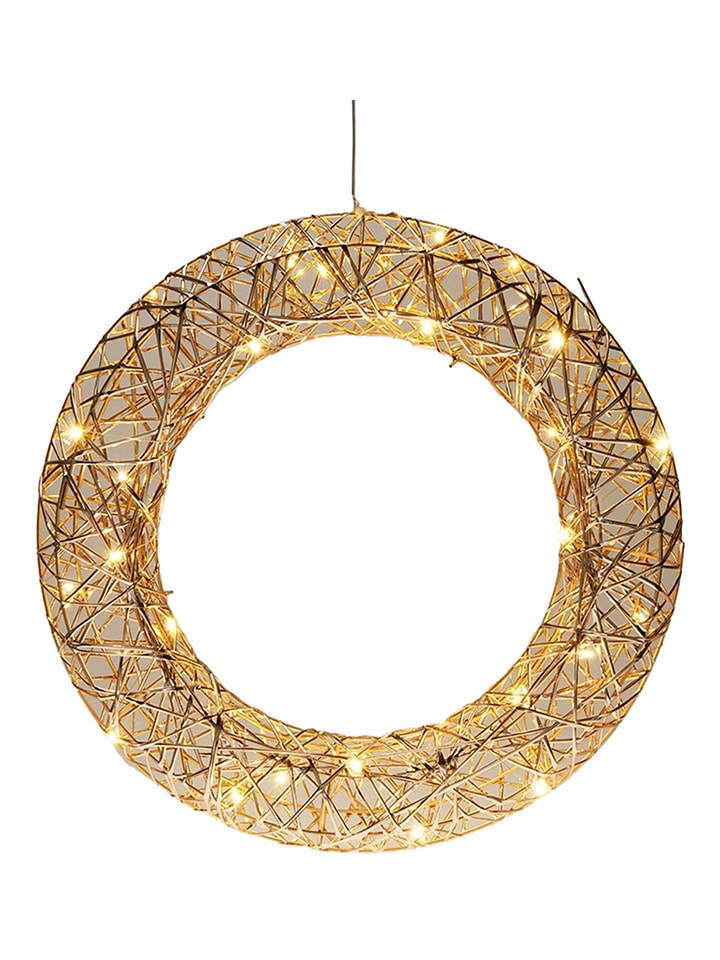 WellHome LED-Dekoanhänger in Gold - Ø 40 cm - onesize