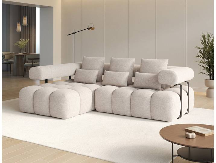 yourhouse24 Ecksofa Levvi modern mit elektrischer Schlaffunktion, mit Schlaffunktion