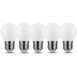 V-Tac 5x 4W Mini E27 LED Leuchtmittel Birne Kugel G45 320 Lumen Kaltweiß