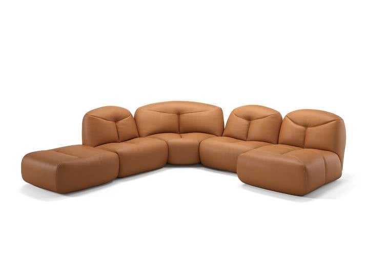 Stoff Wohnlandschaft MOLISE Designersofa Ecksofa
