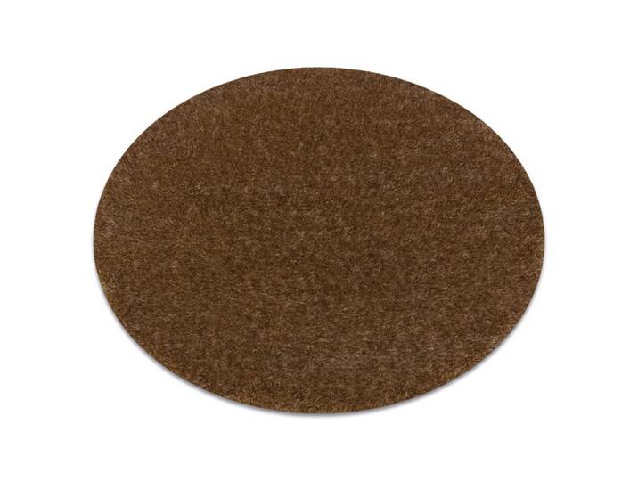 Tapis BUENOS cercle 6650 shaggy uni couleur unique beige - cercle 150 cm