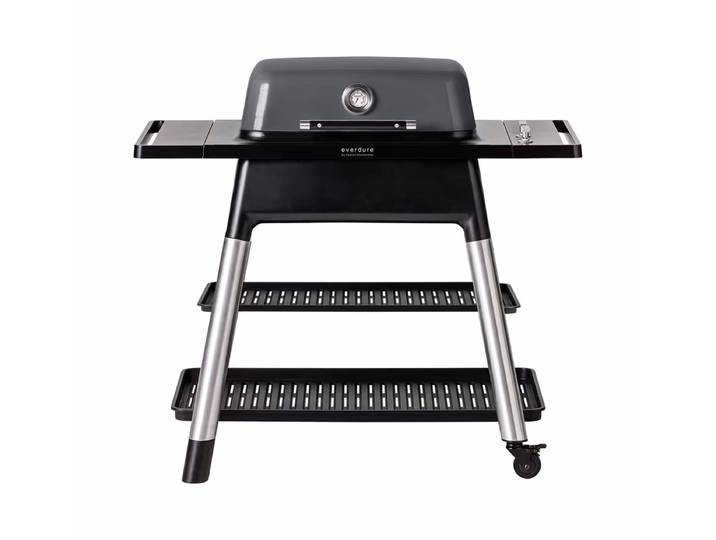 Everdure FORCE Gasgrill, graphite mit Doppelboden Gasgrill – schwarz