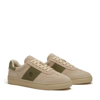 Sneaker TIMBERLAND "LISBON STREET - LOW LACE SNEAKER", Herren, Gr. 45, Synthetik, beige (natural suede), Leder, Schuhe Sneaker, aus Timberland Premium Leder