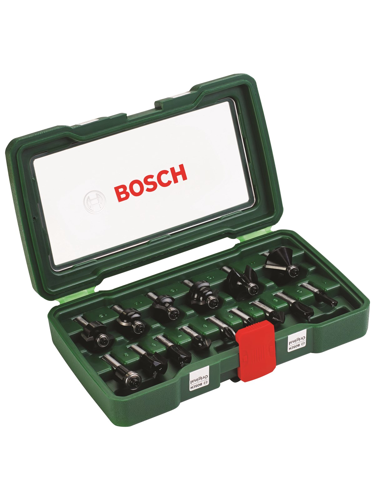 Bosch router bit set 15 pcs 8mm