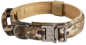 Uplifted Finds Tactical Dog Collar With Metal Buckle And Adjustable Nylon Strap m cp