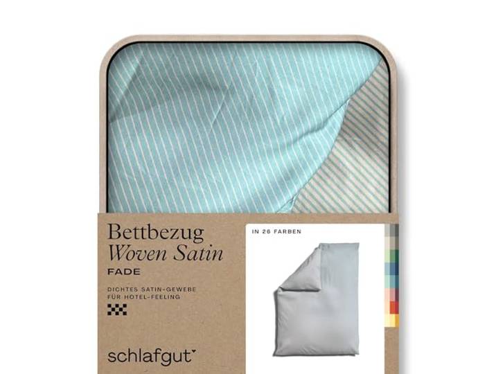 schlafgut Woven Fade Satin Bettwäsche 135x200cm Purple Fade, Hotelqualität