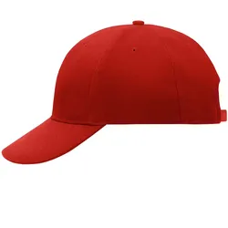 Basecap "MB016" 6-Panel Laminated - Rot
