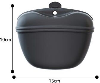 Fusion Finds Silicone Dog Treat Pouch With Magnetic Closure & Waist Clip For Hands Free Pet Training black
