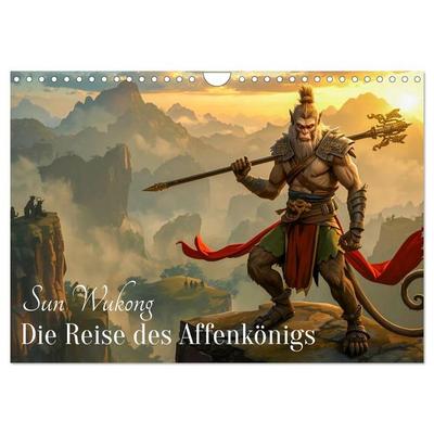 Sun Wukong - Die Reise des Affenkönigs (Wandkalender 2027 DIN A4 quer), CALVENDO Monatskalender