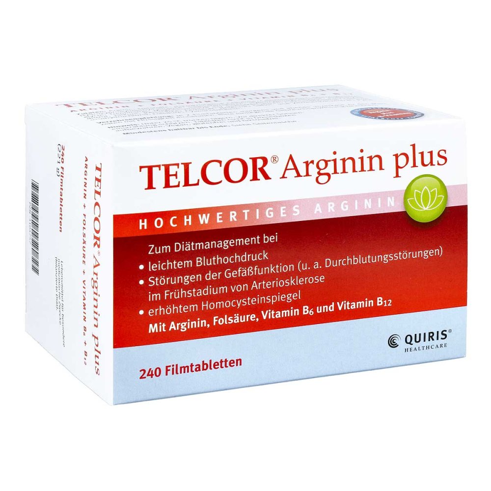 Quiris Healthcare GmbH & Co. KG Telcor Arginin plus Filmtabletten 03104757