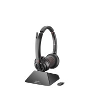 Poly Savi 8220 Microsoft UC Series Headset-System On-Ear DECT 6.0 kabellos aktive Rauschunterdrückung (209214-02)