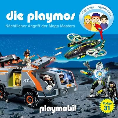 Die Playmos - Das Original Playmobil Hörspiel, Folge 31: Nächtlicher Angriff der Mega Masters - Simon X. Rost,Florian Fickel, Audio, 4260229663011
