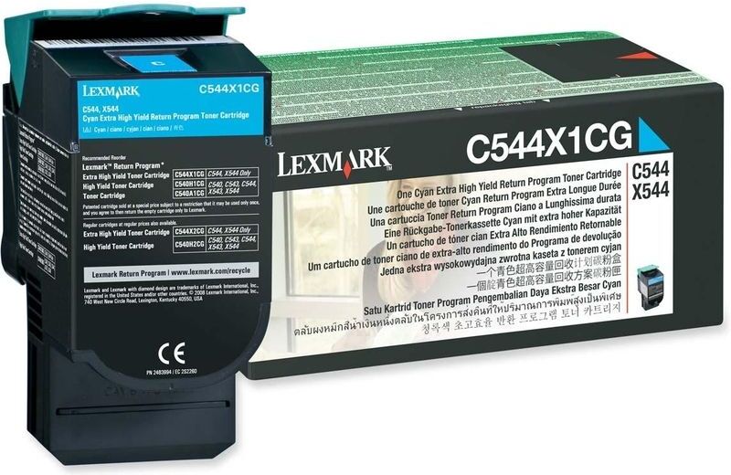 Lexmark C544X1CG - Cyan - Toner - Extra hohe Kapazität