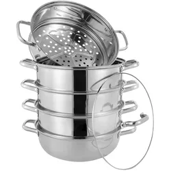 5-lagiger Dampfgarer Ø28cm aus Edelstahl