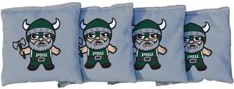 Skip's Garage Portland State University Vikings Grey Tokyodachi Design Cornhole Bags