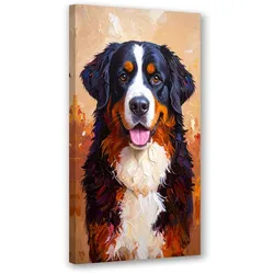 LEINWANDBILD Berner Sennenhund 50x100cm