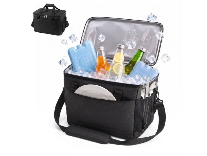 Relaxdays Kühltasche mit Tragegriffen