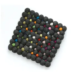 Untersetzer cilio LANA GRIGIO (LB 20x20 cm) - schwarz - LB 20x20 cm