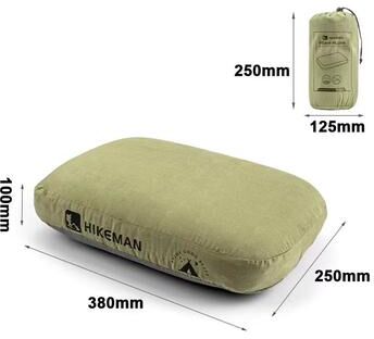 Inspired Finds Portable Memory Foam Neck Pillow For Camping, Travel & Outdoor Rest green