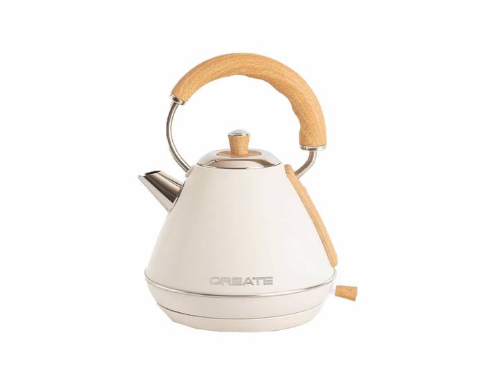 CREATE KETTLE RETRO Elektrischer Wasserkocher 1L Vanilla