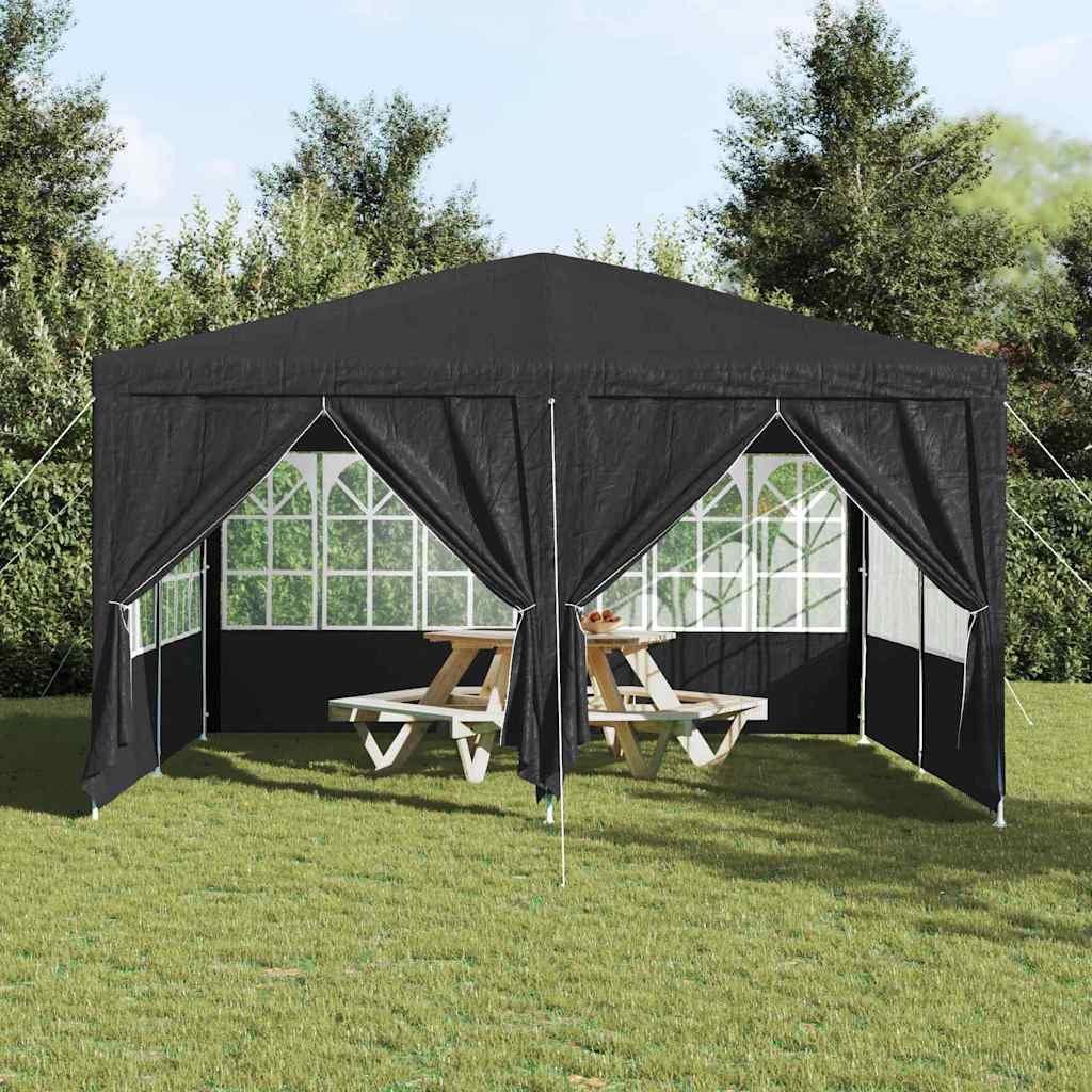 vidaXL Tente de fête 400 x 400 x 266 cm Anthracite Polyéthylène