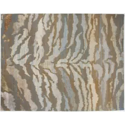 THEKO Nepalteppich One of a C471 grün multi 245 x 308 cm