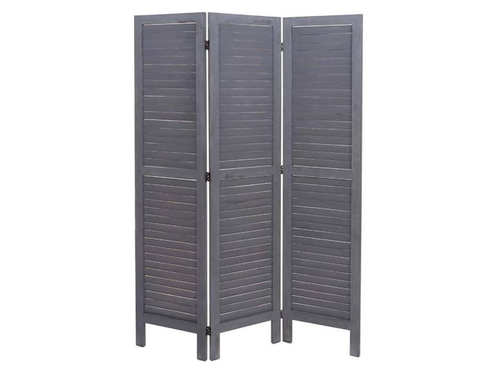MCW Paravent Grau, Holz, Paulownia, 120x170x2 cm, Wohnzimmer, Raumteiler, Paravents
