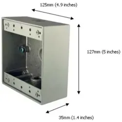 Algo 3100 SURFACE MOUNT CONDUIT BOX FOR 3201, 1128, 8128, Telefon Zubehör