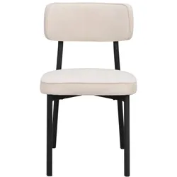 2er-Set DAHEIM Stuhl Paisley Stoff Beige