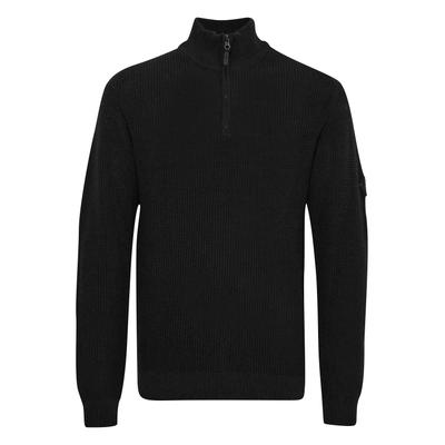 Troyer INDICODE "Troyer IDRevillan", Herren, Gr. M, schwarz, Obermaterial: 46% Baumwolle CO recyc.. 34% Baumwolle CO. 20% Polyester PES., Pullover Troyer