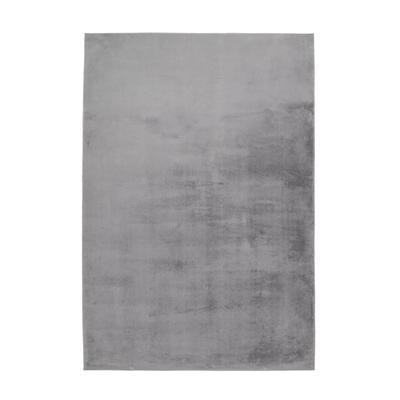 Teppich KAYOOM "Cross 425", grau (silber), B:200cm H:21mm L:290cm, Polyester, Teppiche, Teppich, dichter weicher Kurzflor, viele Farben, Wohnzimmer