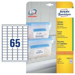 Avery, Etiketten, Drucker-Etiketten L7971 Weiss 25 Blatt 38,1 x 21,1 mm (5 Stück)