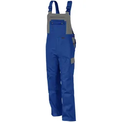 QUALITEX HIGH QUALITY WORKWEAR Latzhose image kornblau/hellgrau Damen: 42 Herren: 48