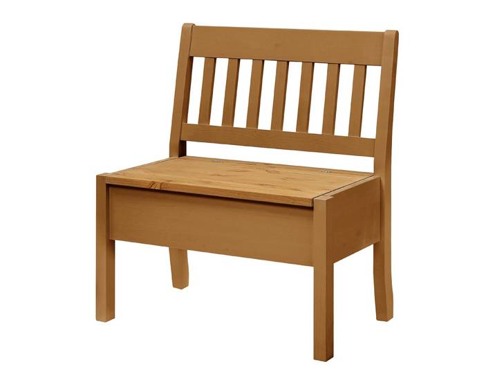 Banc Boston 83cm Marron/Epicéa lessivé Sans accoudoirs