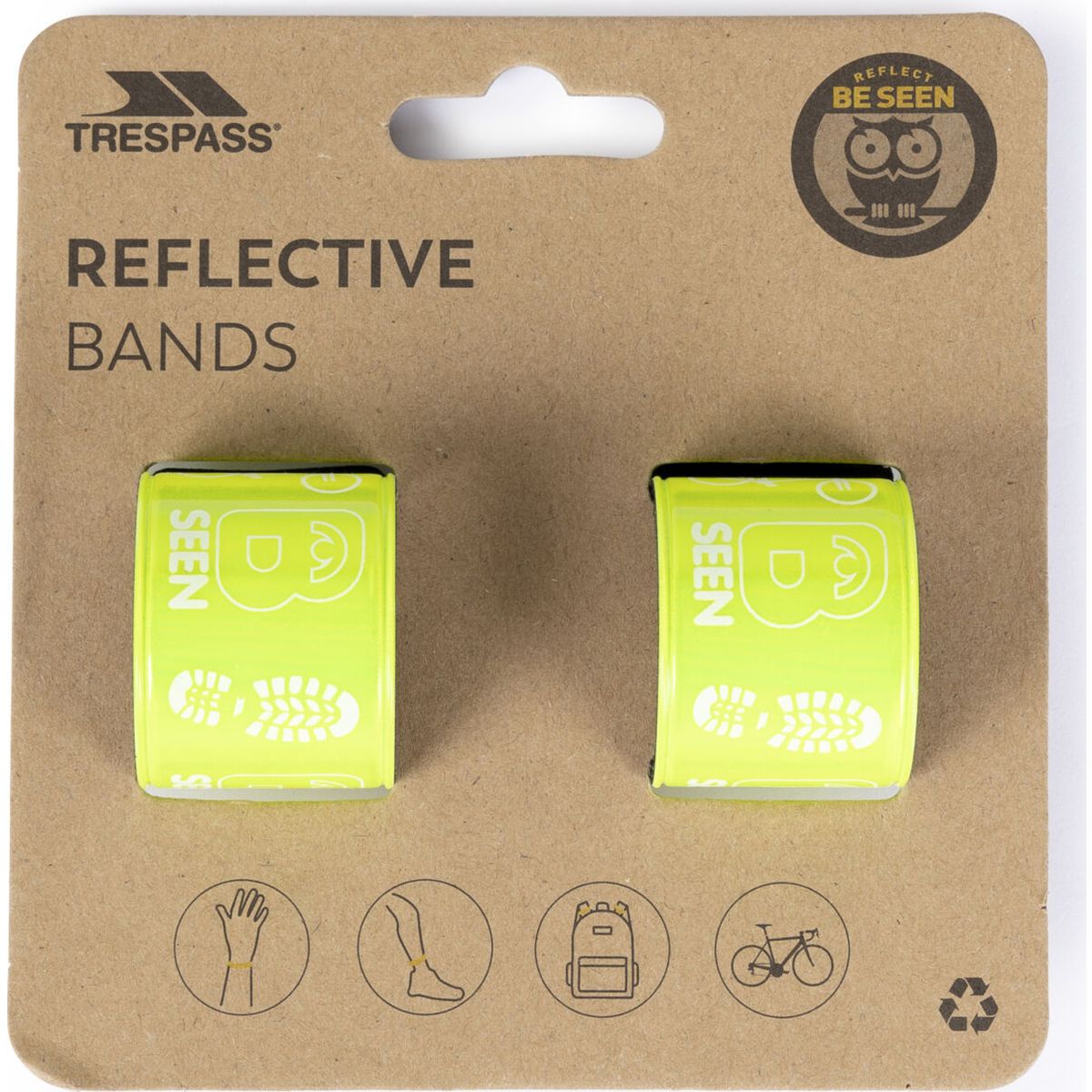 Trespass Snapper - Reflective Wrist Wraps hi-viz green (HVG) EACH UUACMIJ30005_HVG_EACH