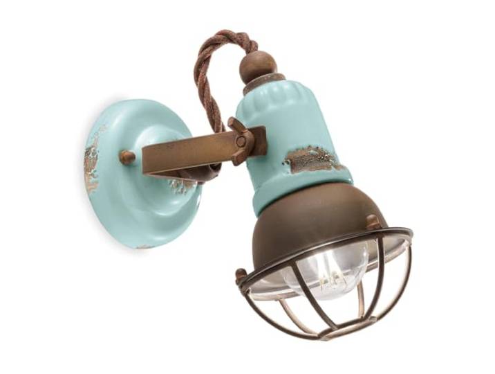 Ferroluce Retrã Loft E14, 46 W, lichtblauw, 9 x 9 x 18 cm
