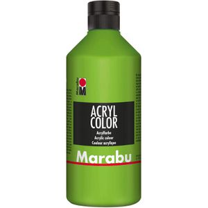 Marabu Acrylfarben 120175282, Acryl Color, blattgrün, 500ml