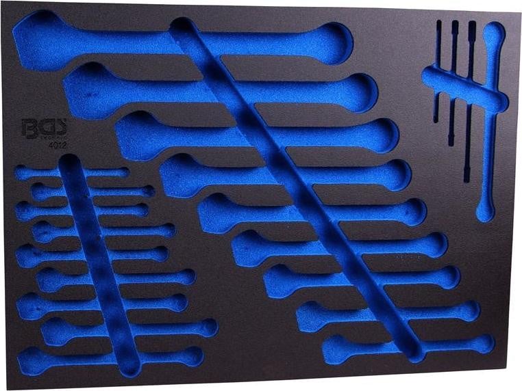 BGS technic Werkstattwageninlegger voor ringsleutels en sleutels met E-profiel, 3/3, BGS 4012-5