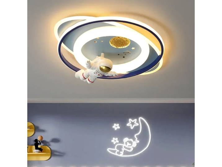 Plafonniers chambre d'enfants astronaute garçon fille chambre lustre princesse Spaceman fusée lapin lampes pour enfants appareil ménager