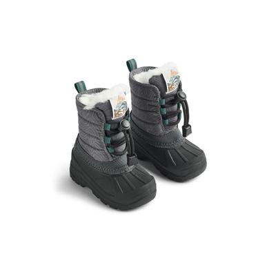 Stiefel WHEAT "WHEAT Winterboot Aleex", Mädchen, Gr. 24, grau (schwarz reflective map), Polyester, Schuhe Stiefel