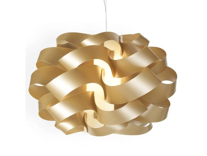 Pendelleuchte Cloud Ø 50cm Gold/Gold Kunststoffart: Polyacryl Material: Kunststoff E27