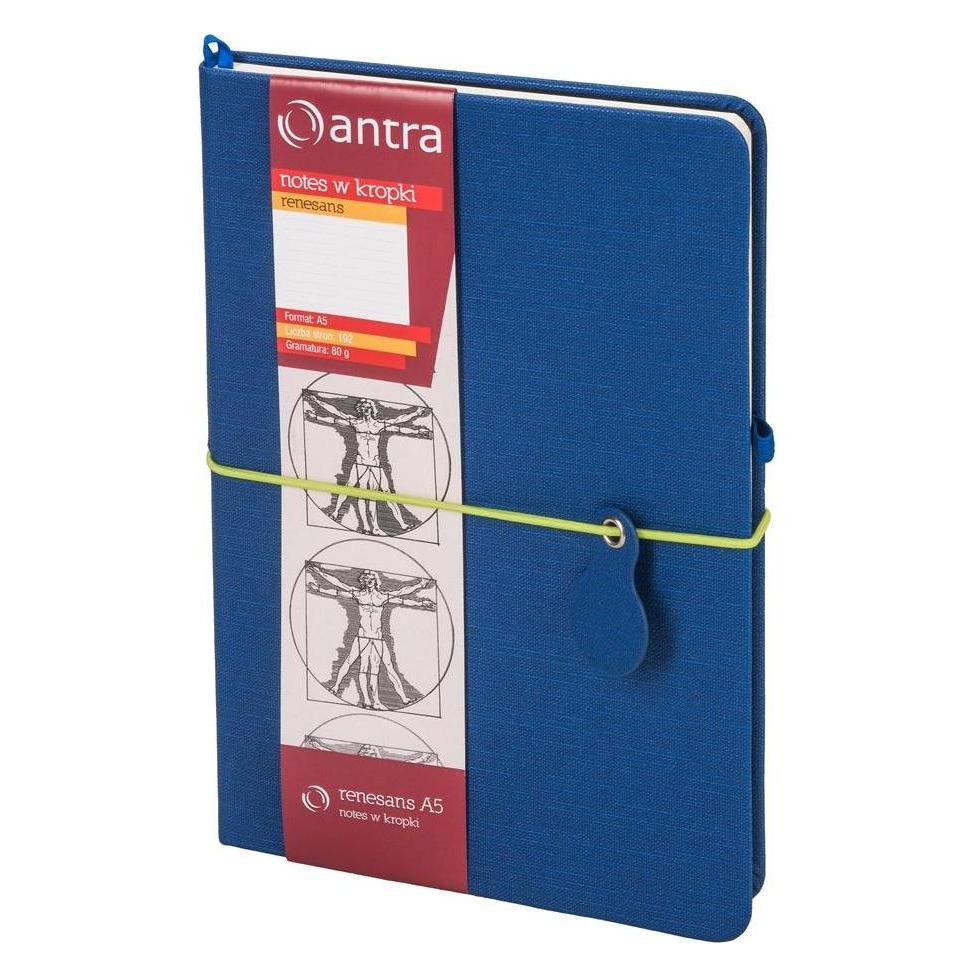 Antrax Notizen A5 Punkte Renaissance Navy (A5, Gepunktet, Harter Einband) (280240)