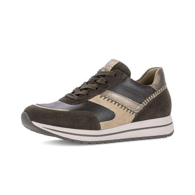Sneaker GABOR "Sneaker low", Damen, Gr. 42,5, braun, Schuhe Sneaker