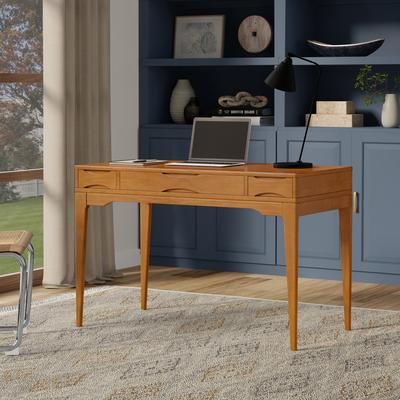 WYNDENHALL Pearson SOLID HARDWOOD Mid Century Modern 48 inch Wide Small Desk
