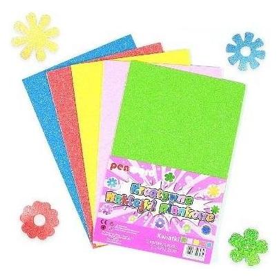 Polsirhurt Schaumstoff-Blumenaufkleber 20,3x31,20cm 5 Stk (5 Sticker) (47992791)