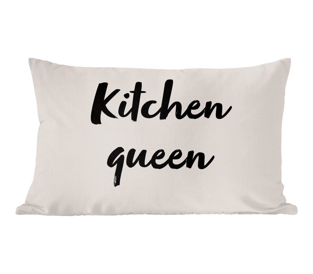 Sierkussen Kitchen Queen met Quotes over Koken en Chef - 60 x 40 cm