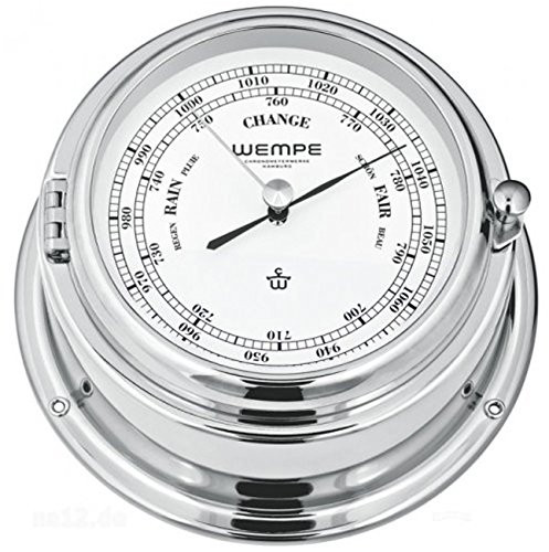 Wempe Barometer Bremen II verchroomd messing