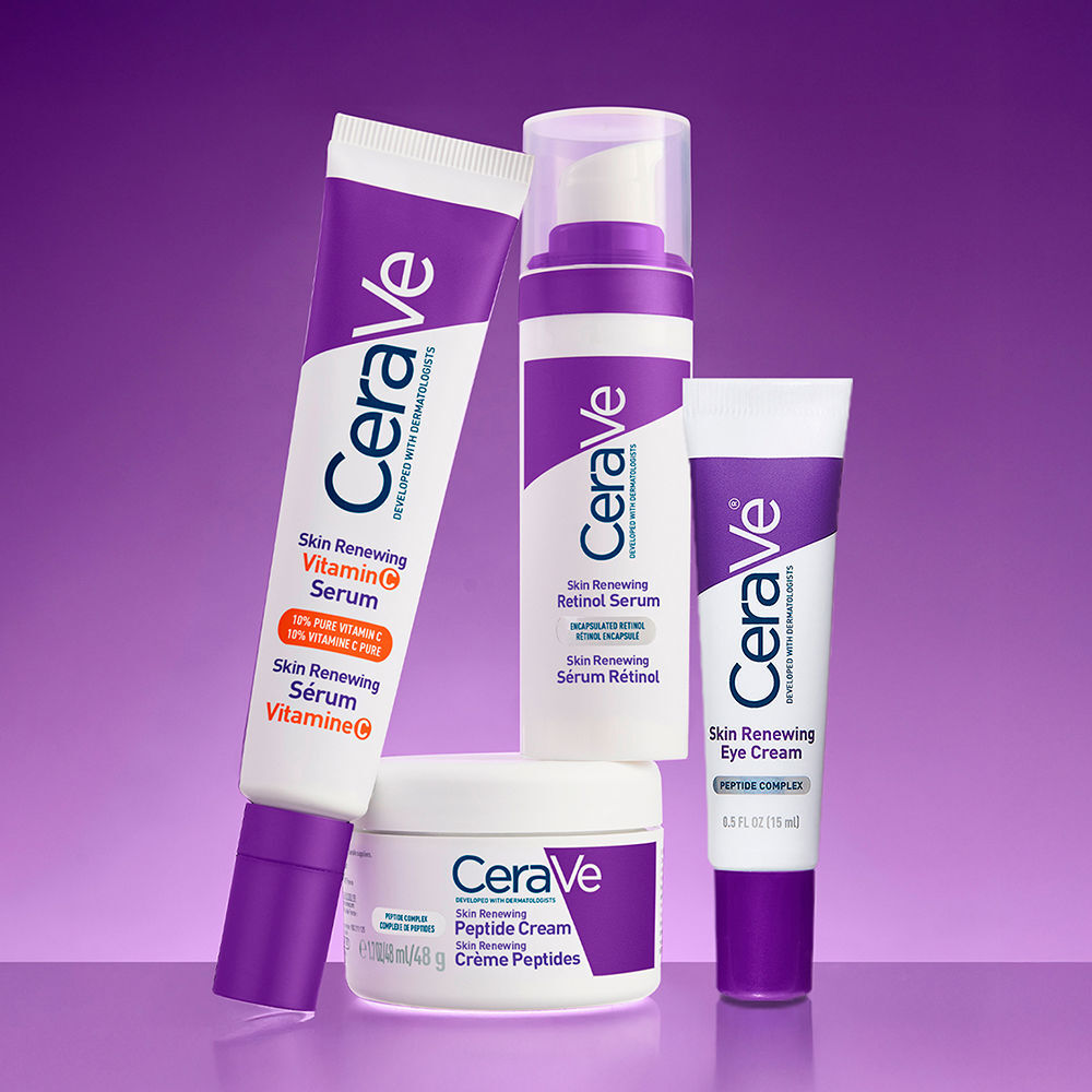 Cerave Skin Renewing crema con péptidos antiarrugas, firmeza e hidratante 50 ml