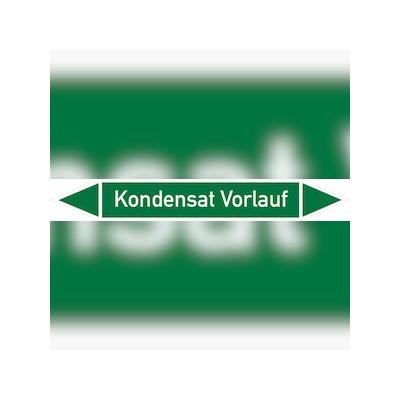Rohrleitungskennzeichen Kondensat Vorlauf - 270x37 mm Folie selbstklebend